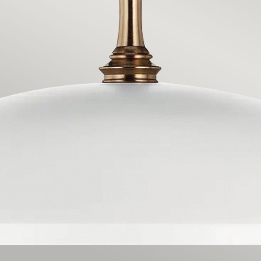 Kichler - Lustr na řetězu DELAROSA 1xE27/60W/230V bílá/mosaz