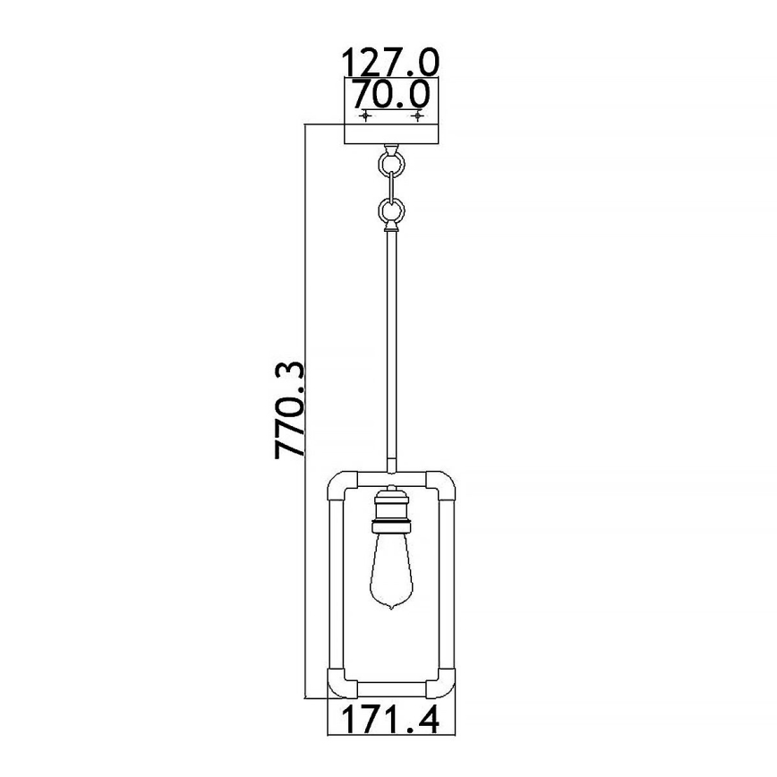 Kichler - Lustr na tyči IMAHN 1xE27/60W/230V