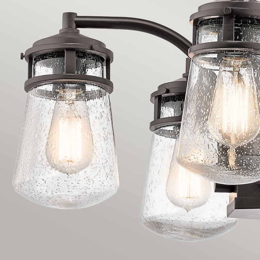 Kichler - Venkovní lustr na tyči LYNDON 5xE27/60W/230V IP44