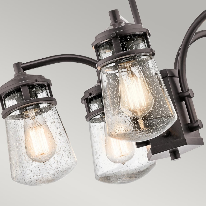 Kichler - Venkovní lustr na tyči LYNDON 5xE27/60W/230V IP44