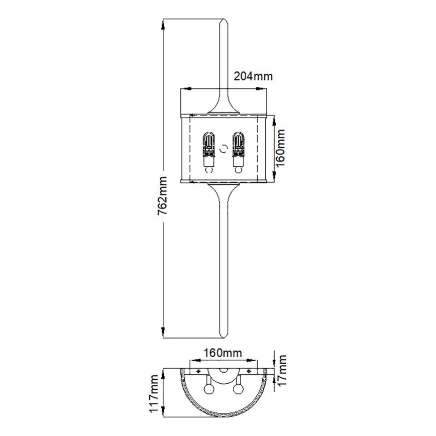 Kichler - LED Koupelnové nástěnné svítidlo 2xG9/3,5W/230V IP44