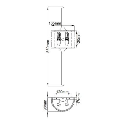 Kichler - LED Koupelnové nástěnné svítidlo MONA 2xG9/3,5W/230V IP44 mosaz