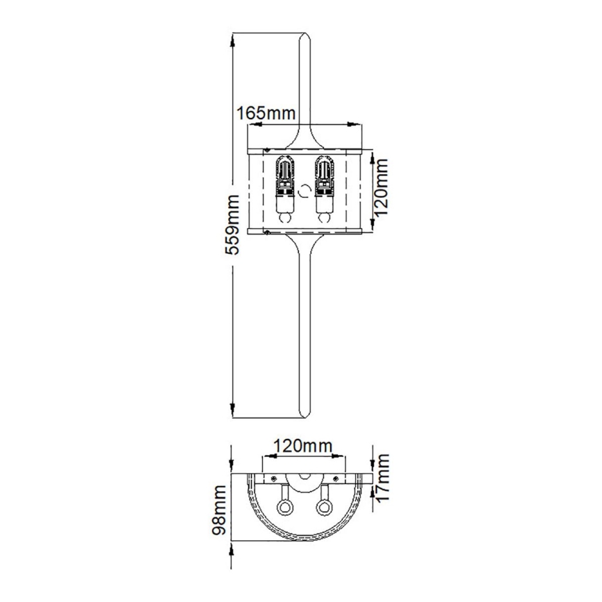 Kichler - LED Koupelnové nástěnné svítidlo MONA 2xG9/3W/230V IP44 zlatá