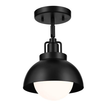 Kichler - Nástěnná lampa NIVA 1xE27/40W/230V černá