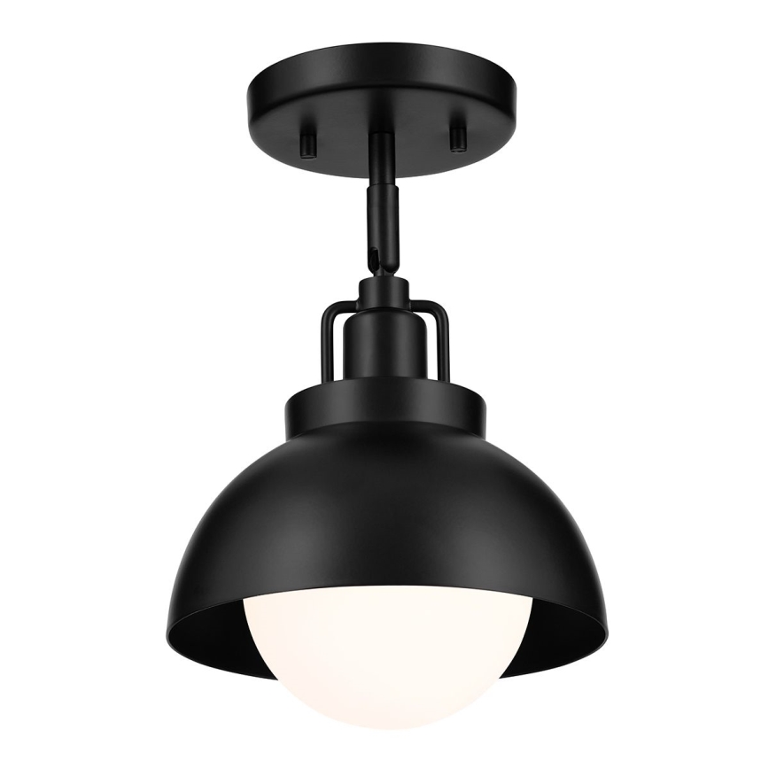Kichler - Nástěnná lampa NIVA 1xE27/40W/230V černá
