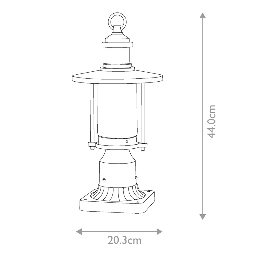Kichler - Venkovní lampa RIVERWOOD 1xE27/60W/230V IP44 černá