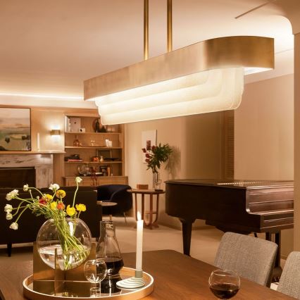 Kichler - LED Lustr na tyči SERENE LED/40W/230V zlatá