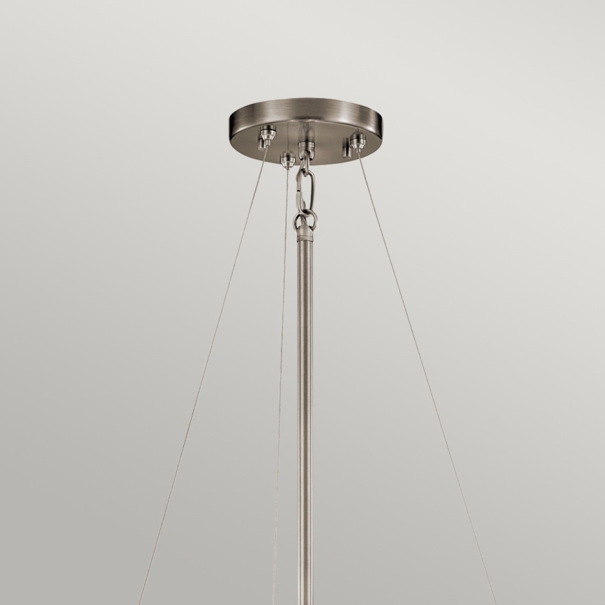 Kichler - Lustr na tyči SILVER CORAL 3xE27/100W/230V matný chrom
