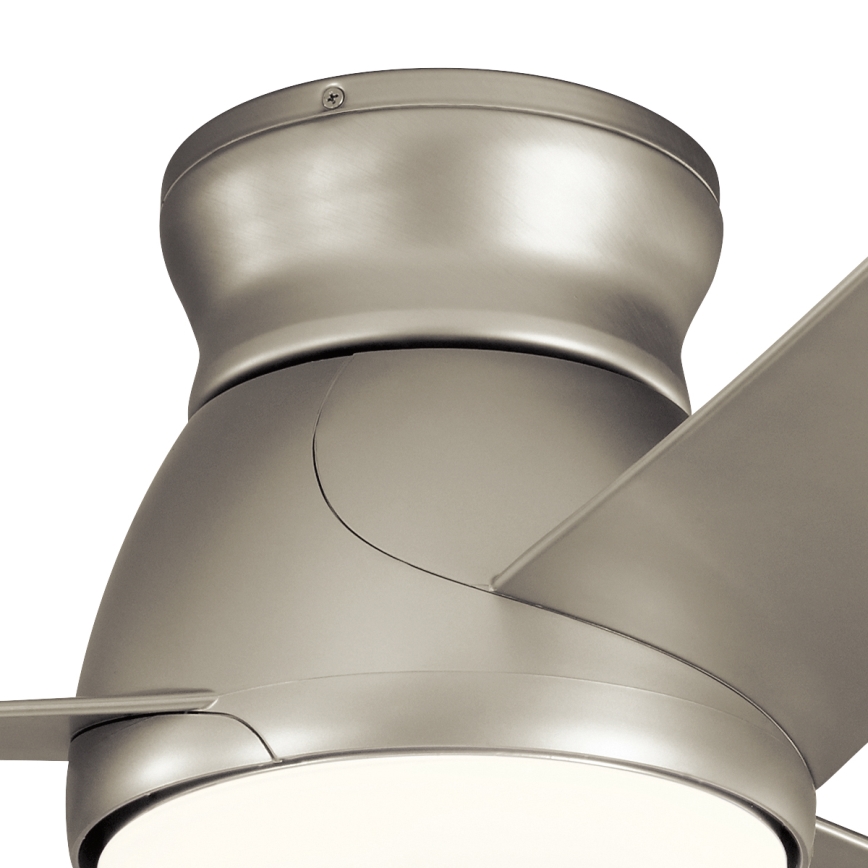 Kichler - LED Stmívatelný stropní ventilátor ERIS LED/10W/230V matný chrom IP44 + dálkové ovládání
