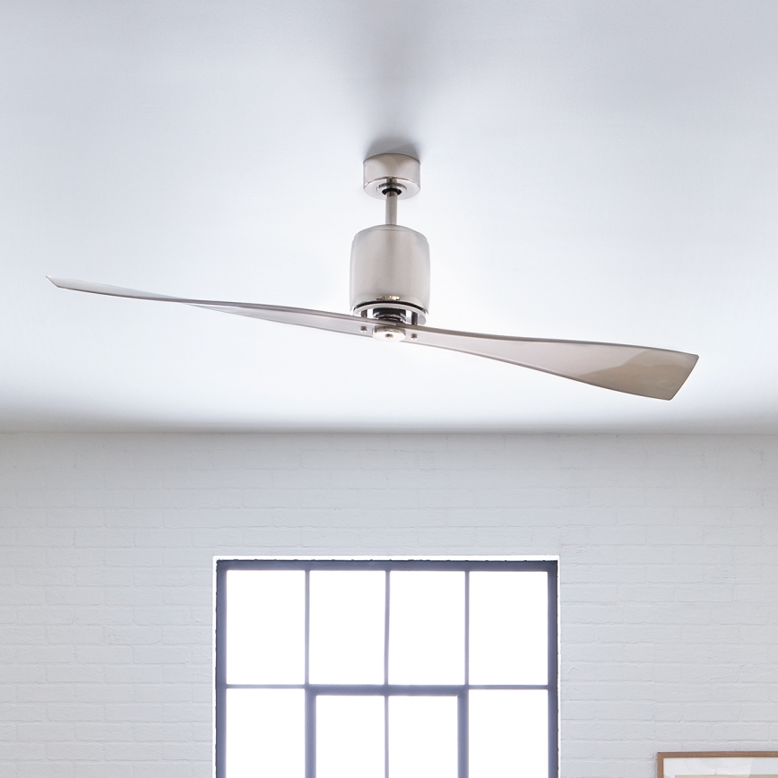 Kichler - Stropní ventilátor FERRON lesklý chrom + dálkové ovládání