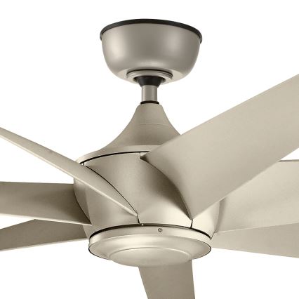 Kichler - Stropní ventilátor LEHR IP44 + dálkové ovládání