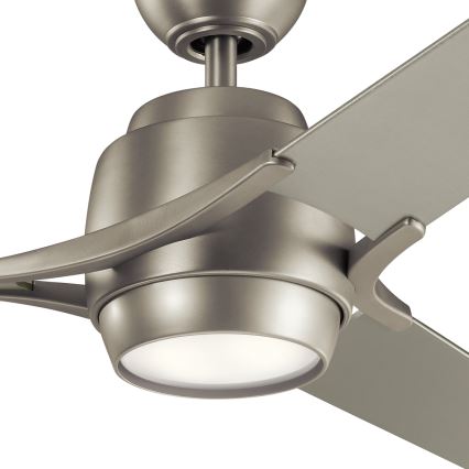 Kichler - LED Stmívatelný stropní ventilátor ZEUS LED/10W/230V + dálkové ovládání