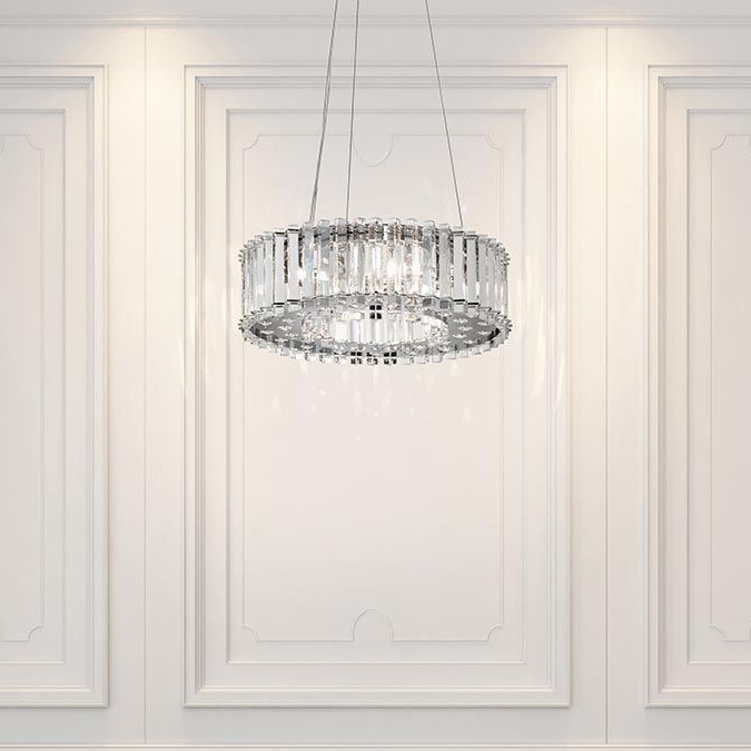Kichler - LED Koupelnový lustr na lanku CRYSTAL SKYE 6xG9/3W/230V IP44