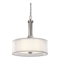 Kichler - Lustr na řetězu LACEY 4xE27/60W/230V matný chrom