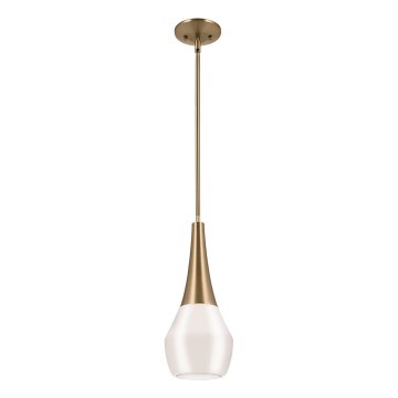 Kichler - Lustr na tyči DEELA 1xE27/60W/230V pr. 17,8 cm mosaz