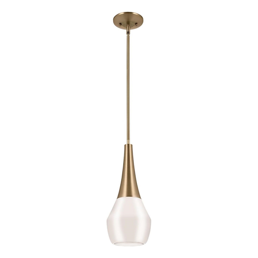 Kichler - Lustr na tyči DEELA 1xE27/60W/230V pr. 17,8 cm mosaz