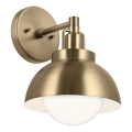 Kichler - Nástěnná lampa NIVA 1xE27/40W/230V mosaz