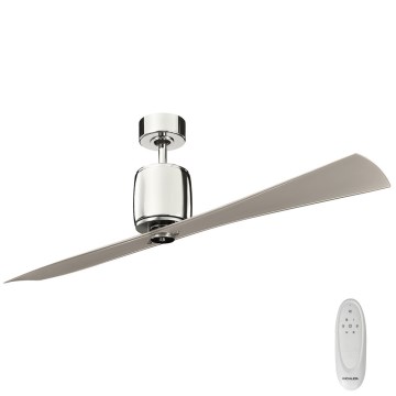Kichler - Stropní ventilátor FERRON lesklý chrom + dálkové ovládání