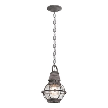 Kichler - Venkovní lustr na řetězu BRIDGE POINT 1xE27/60W/230V IP44