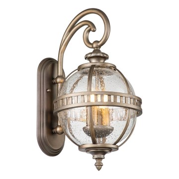 Kichler - Venkovní nástěnné svítidlo HALLERON 2xE14/40W/230V IP44