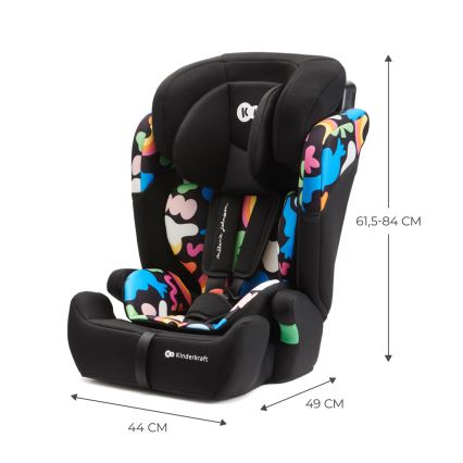 KINDERKRAFT - Autosedačka COMFORT UP i-Size (76-150 cm) pestrobarevná