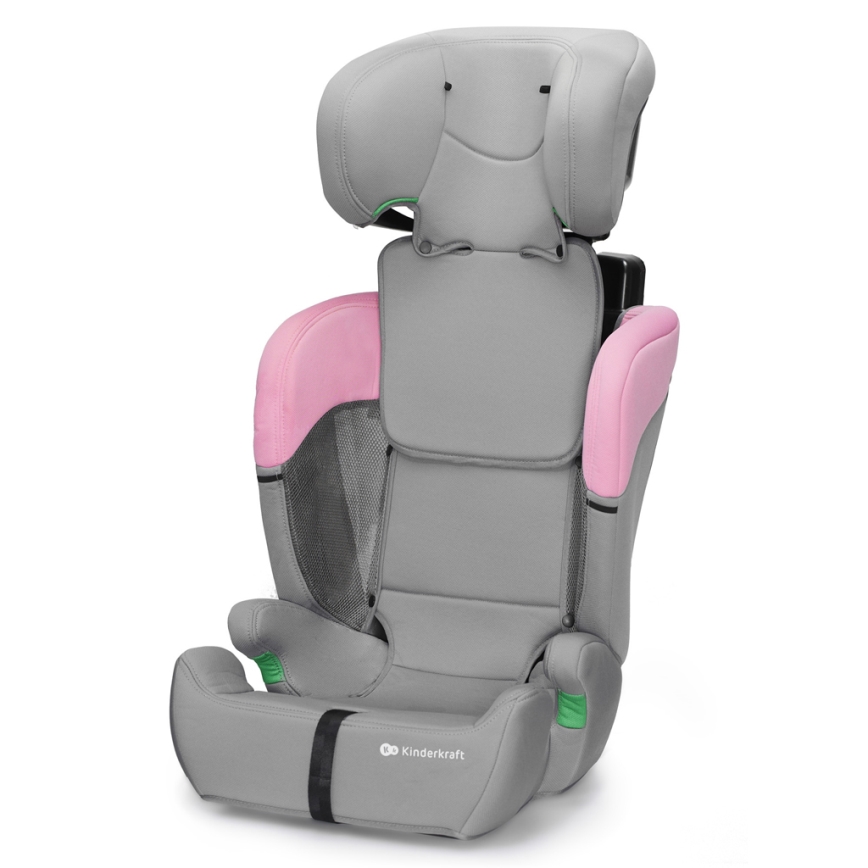 KINDERKRAFT - Autosedačka COMFORT UP i-Size (76-150 cm) šedá/růžová