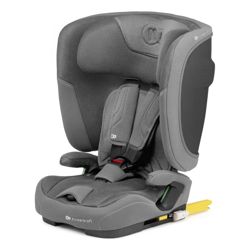 KINDERKRAFT - Autosedačka FIX2GO i-Size 76-150 cm šedá