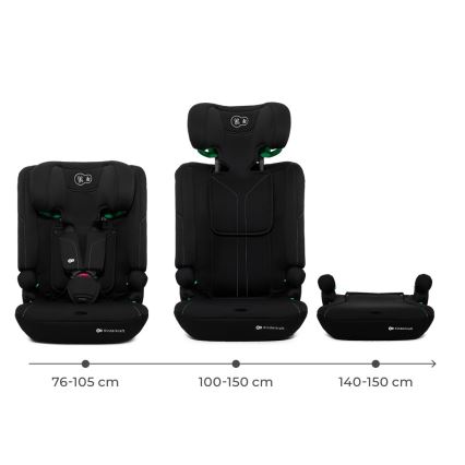 KINDERKRAFT - Autosedačka I-COMFY i-Size 76-150 cm černá