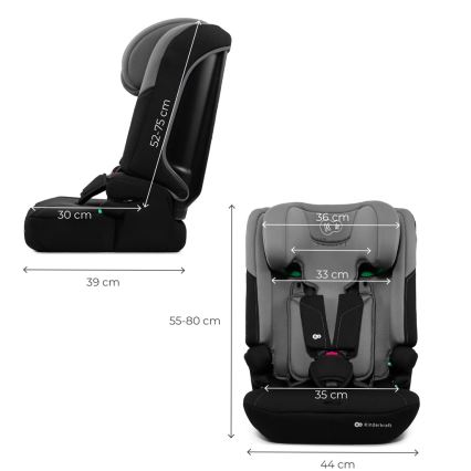 KINDERKRAFT - Autosedačka I-COMFY i-Size 76-150 cm šedá