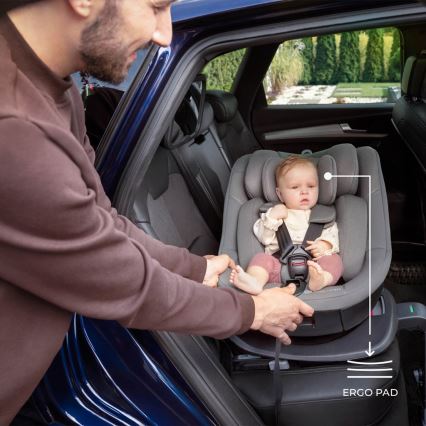 KINDERKRAFT - Autosedačka I-GUARD i-Size 40-105 cm šedá