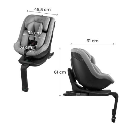 KINDERKRAFT - Autosedačka I-GUARD i-Size 40-105 cm šedá