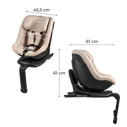 KINDERKRAFT - Autosedačka I-GUARD PRO i-Size 61-105 cm béžová