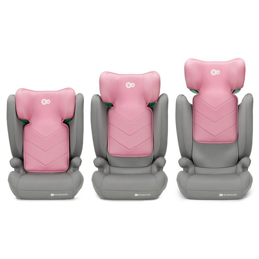 KINDERKRAFT - Autosedačka I-SPARK i-Size (100-150 cm) růžová