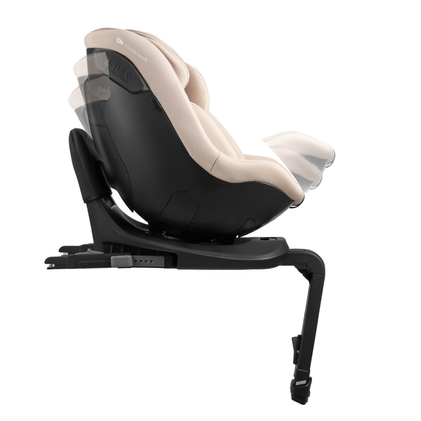 KINDERKRAFT - Autosedačka s otočnou základnou I-GUARD i-Size 40-105 cm béžová