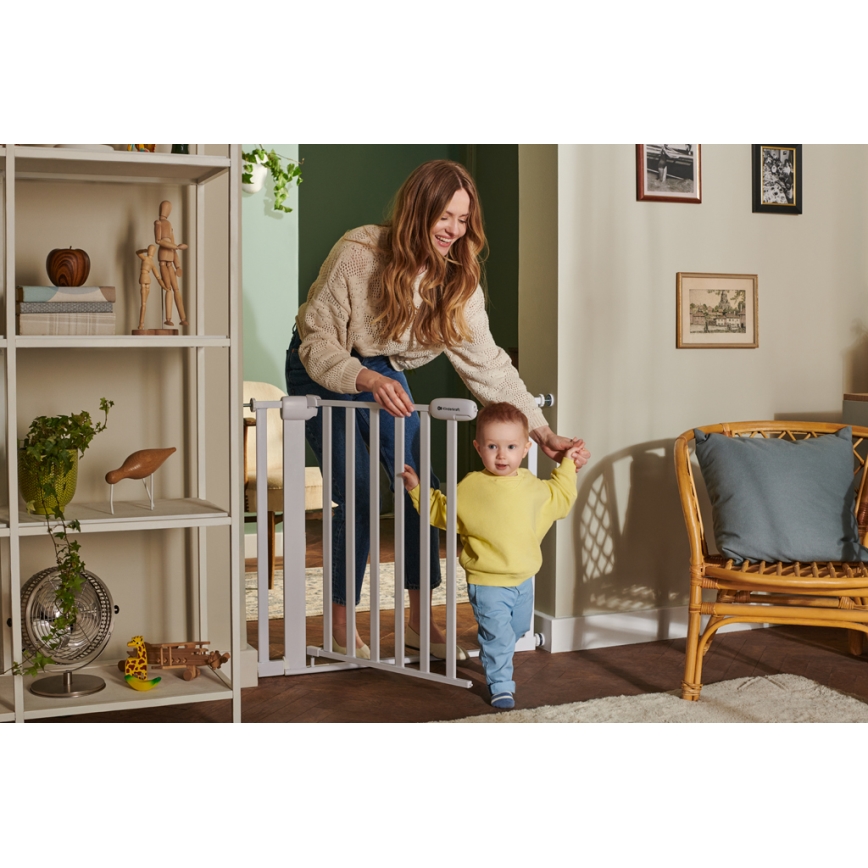 KINDERKRAFT - Bezpečnostní zábrana LOCK&GO 75-103 cm bílá