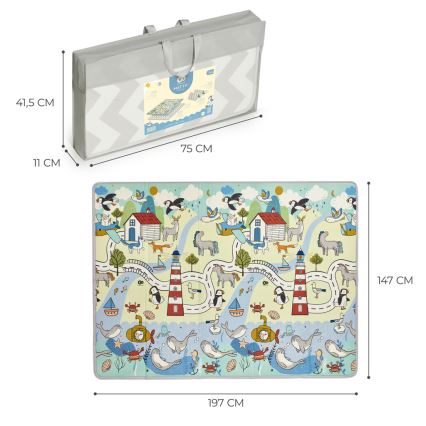 KINDERKRAFT - Dětská hrací podložka MATTY 2