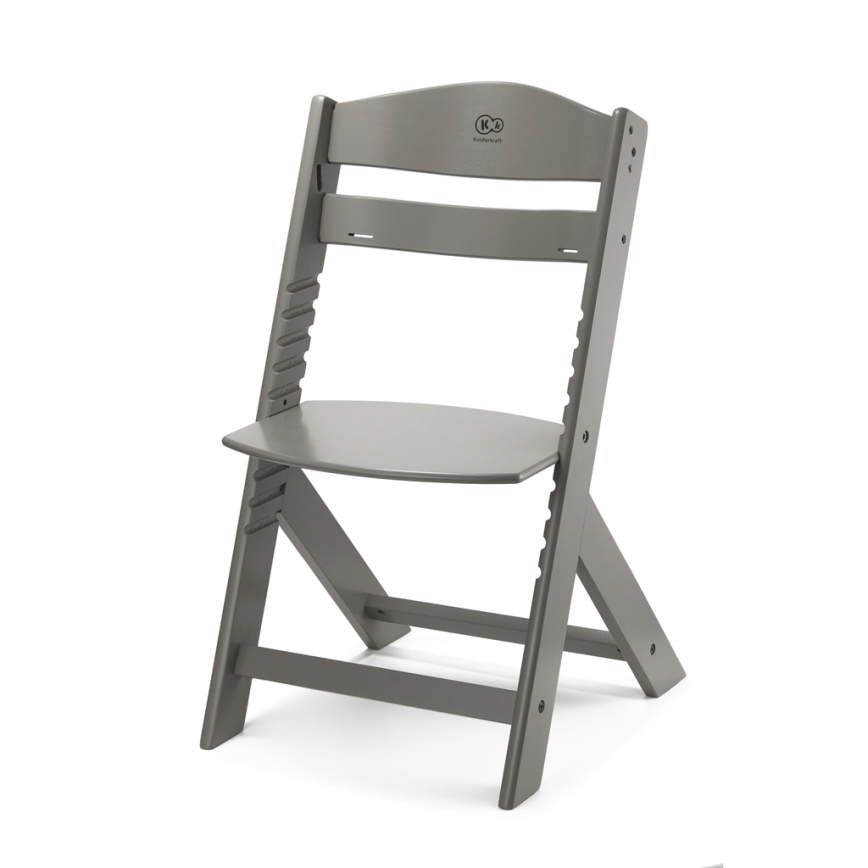 KINDERKRAFT - Dětská jídelní židle ENOCK šedá