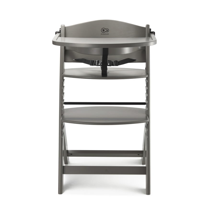 KINDERKRAFT - Dětská jídelní židle ENOCK šedá