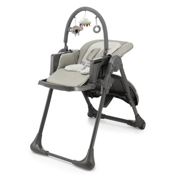 KINDERKRAFT - Dětská jídelní židle TUMMIE šedá
