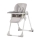 KINDERKRAFT - Dětská jídelní židle YUMMY šedá