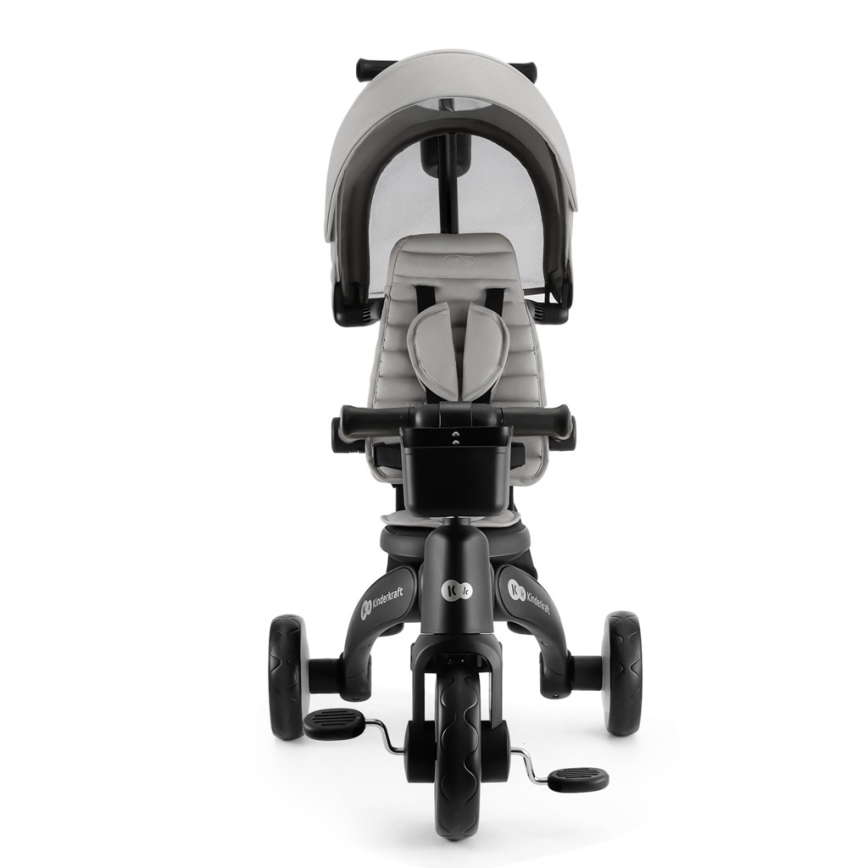 KINDERKRAFT - Dětská tříkolka 4v1 JAZZ 2 šedá