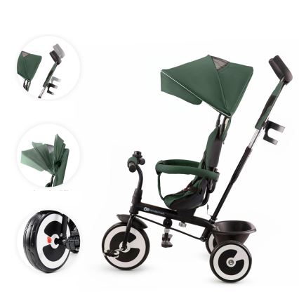 KINDERKRAFT - Dětská tříkolka ASTON Mystic green