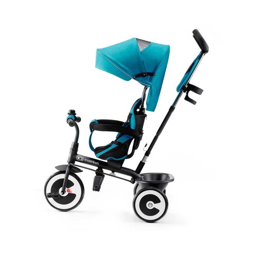 KINDERKRAFT - Dětská tříkolka ASTON tyrkysová