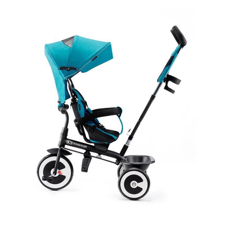 KINDERKRAFT - Dětská tříkolka ASTON tyrkysová