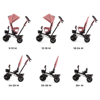 KINDERKRAFT - Dětská tříkolka AVEO růžová