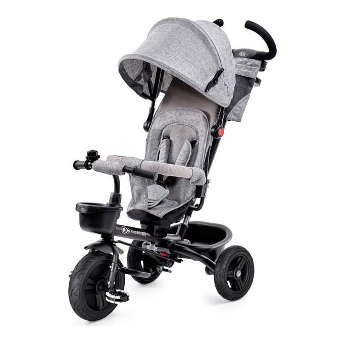 KINDERKRAFT - Dětská tříkolka AVEO šedá