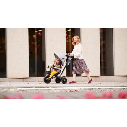 KINDERKRAFT - Dětská tříkolka AVEO šedá