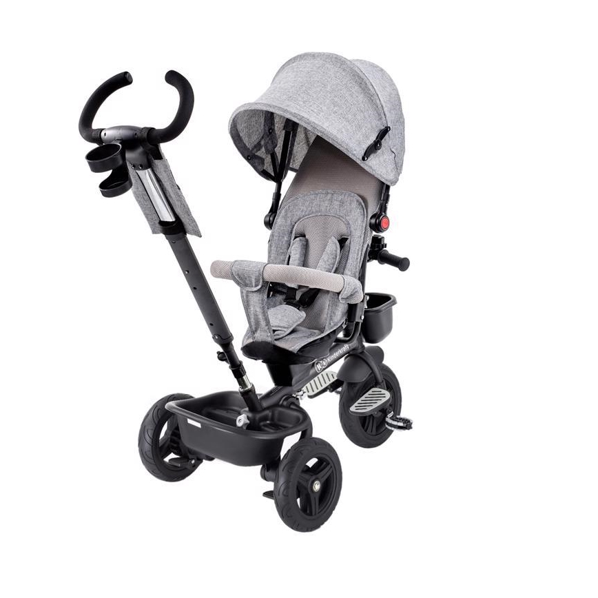 KINDERKRAFT - Dětská tříkolka AVEO šedá