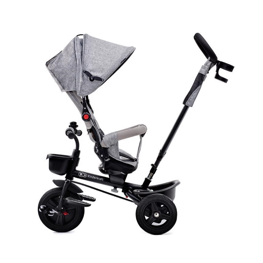 KINDERKRAFT - Dětská tříkolka AVEO šedá