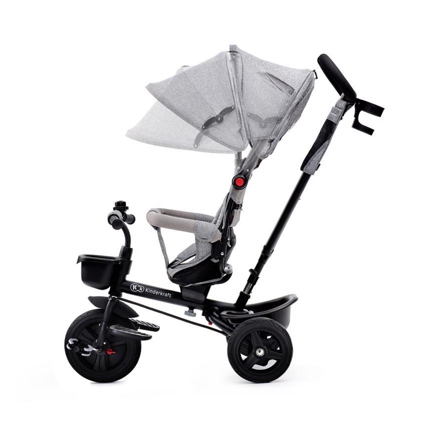KINDERKRAFT - Dětská tříkolka AVEO šedá